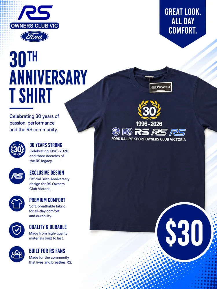 30th Anniversary T-Shirt — $30