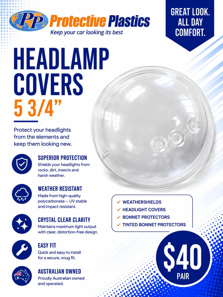 Headlight Protectors (5¾") — $40 per pair